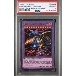 YU-GI-OH 2012 LEGENDARY COLLECTION 3 YUGI'S WORLD FIVE-HEADED DRAGON PSA 10